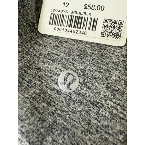 Lululemon Choose A Side Short 3" Size 12 NWT Reversible Gray Black - Picture 10 of 11
